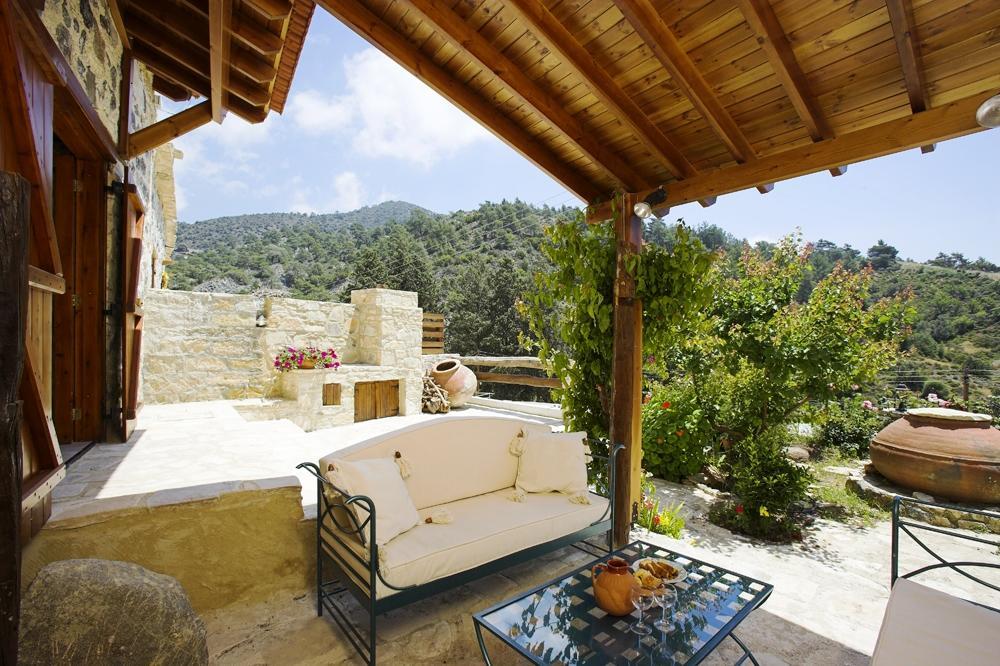 Blue Cottage Apsiou Exterior photo